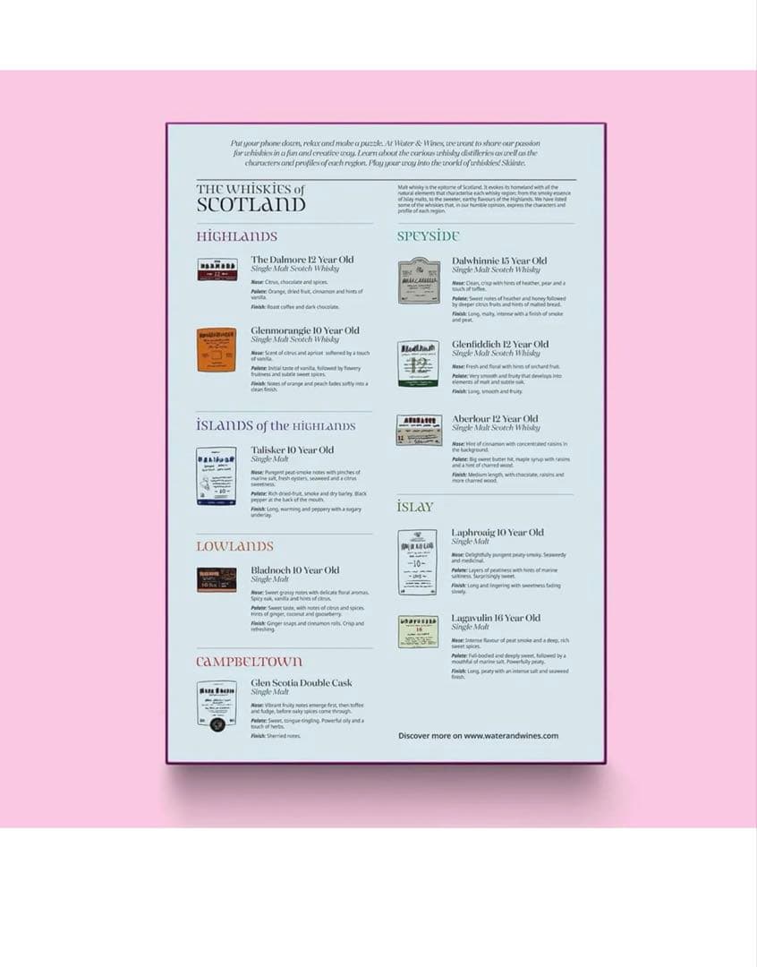 スコットランド　パズル　SCOTLAND 1000 WHISKY PUZZLE