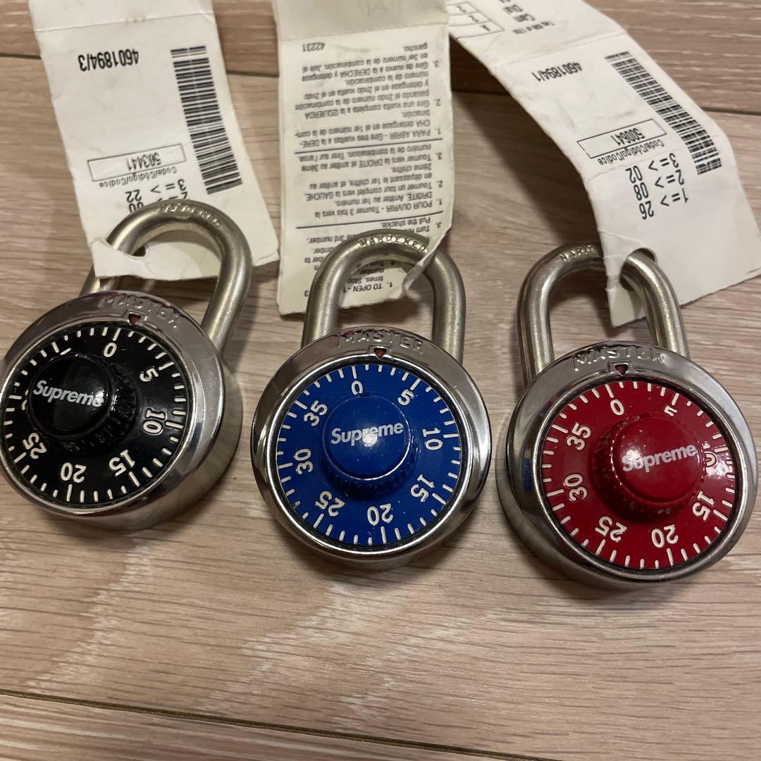 Supreme × Master Lock (Red/ Black/ Blue)