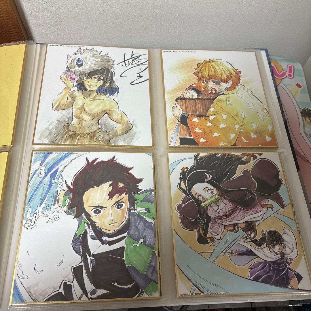 鬼滅の刃 全集中展 複製色紙拾集帳　複製ミニ色紙 壱 弍 参 肆 伍　フルコンプ