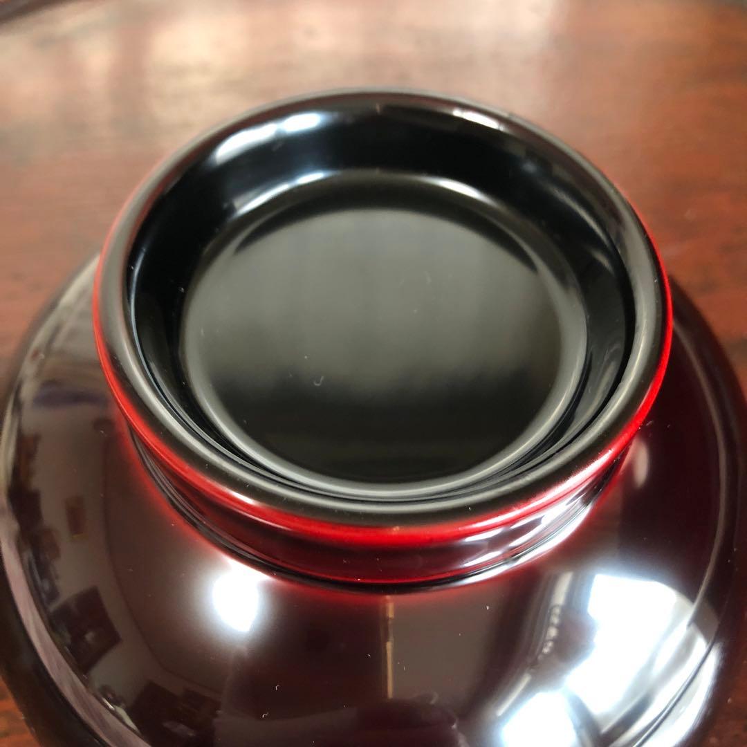 秀衡塗　大椀とスプーン　漆器　口径13㎝大型　天然木　未使用品　美品