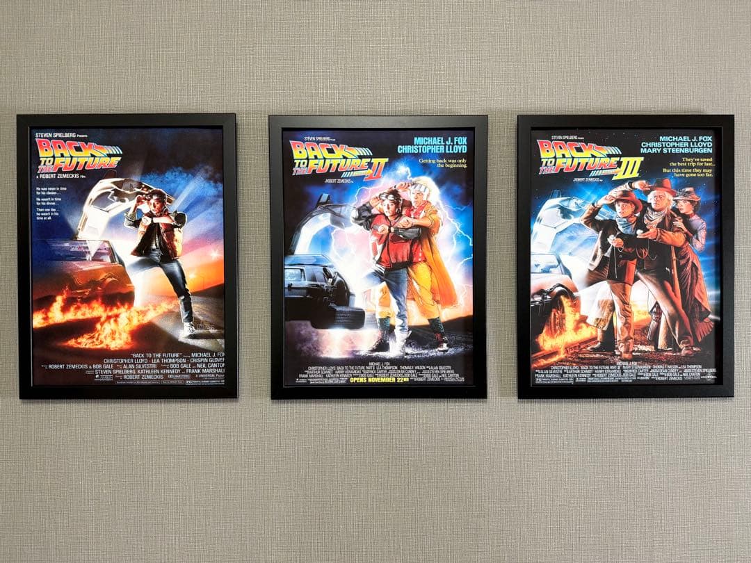 276.フレーム付きキャンバスアート　映画ポスター　バックトゥーザ・フューチャー