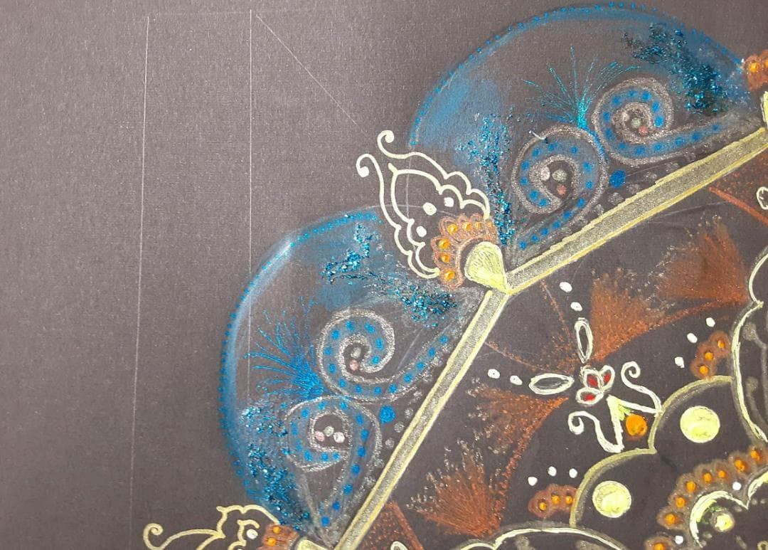 五十嵐由家　曼荼羅画４１５「神性なる場所」