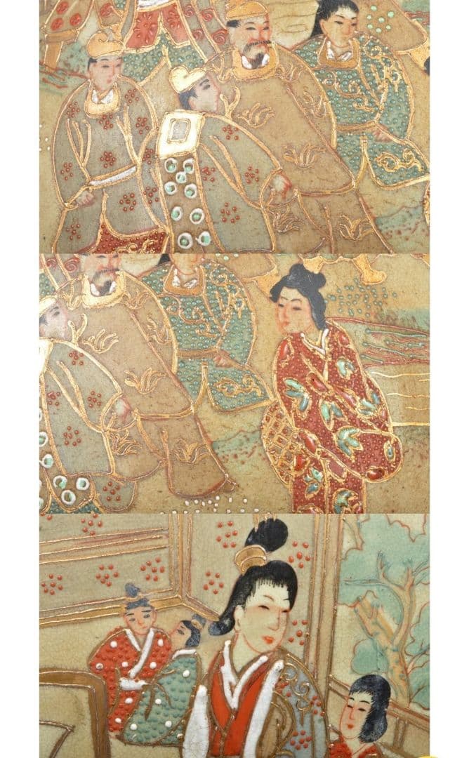 【レア 高さ92cm】薩摩 金縁細密絵付瓢箪型 特大 花瓶 大花瓶 大壺 飾り壷