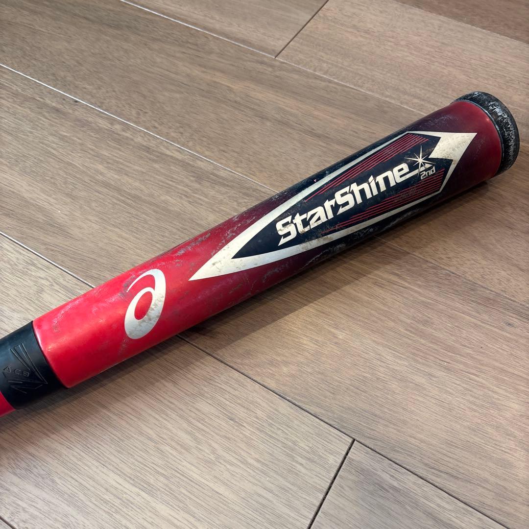 asics Star Shine 2nd 軟式バット 赤 75センチ
