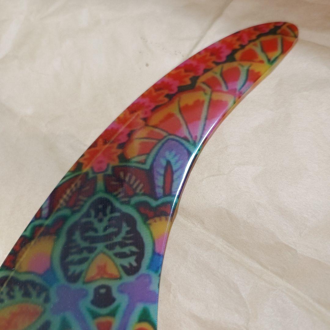アートグラス　10インチ センターフィン　ロングボード　シングルフィン