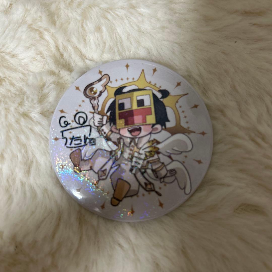 ニート部 VS クリエ組 こうたん 缶バッジ SD サイン入り ホログラム入り