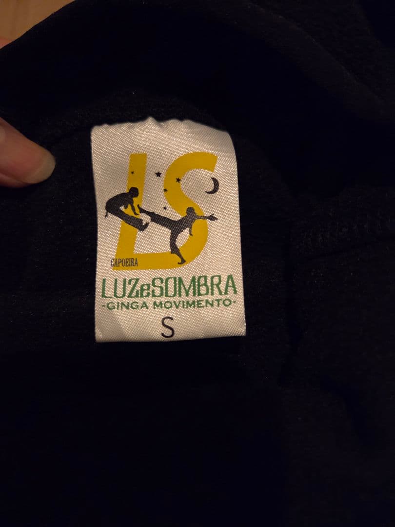 Luz e Sombra フリースフーディ　ブラックS