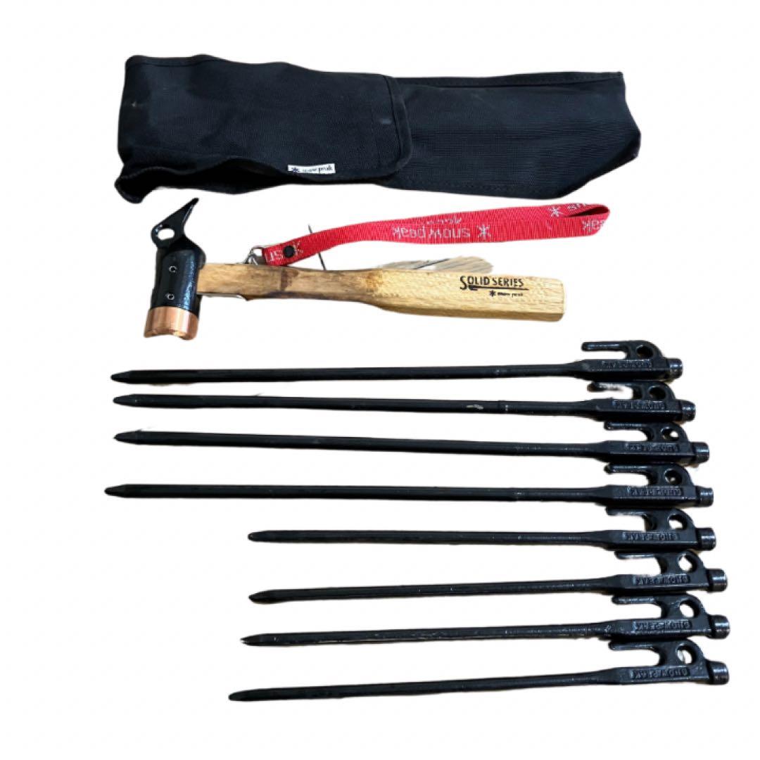 希少　スノーピーク　廃盤　旧ロゴ　ペグハンマー PRO.C ソリッドステーク