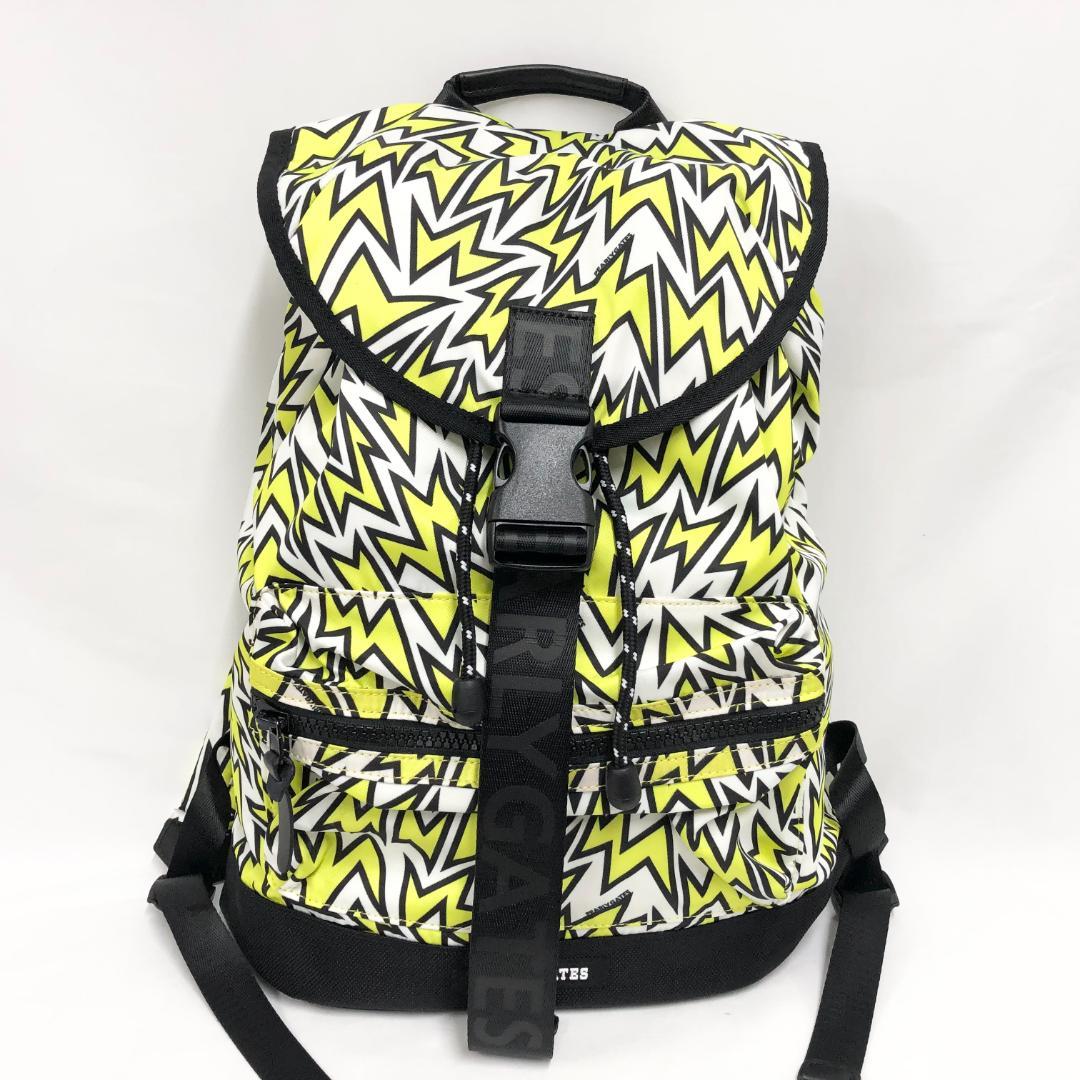 ○★新品未使用　PEARLY GATES　ハードエレキ柄　バックパック　イエロー