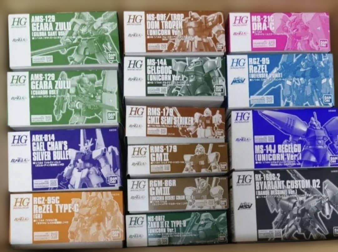 【１５品セット】HG ガンダム ユニコーン 【プレバン限定】まとめ売り
