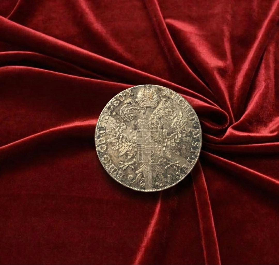 【銀貨】オーストリア マリア・テレジア 1780年 ターラー銀貨 大型銀貨 古銭