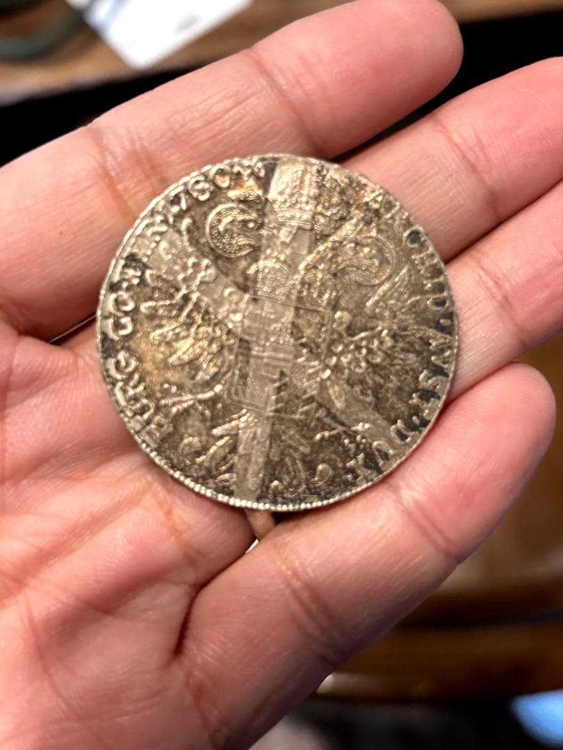 【銀貨】オーストリア マリア・テレジア 1780年 ターラー銀貨 大型銀貨 古銭