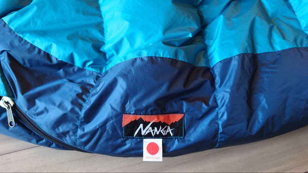 NANGA シュラフ450DX スリーピングバッグ 青/ターコイズ