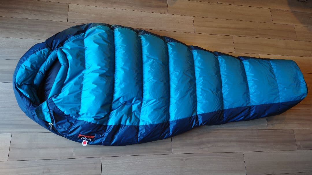 NANGA シュラフ450DX スリーピングバッグ 青/ターコイズ