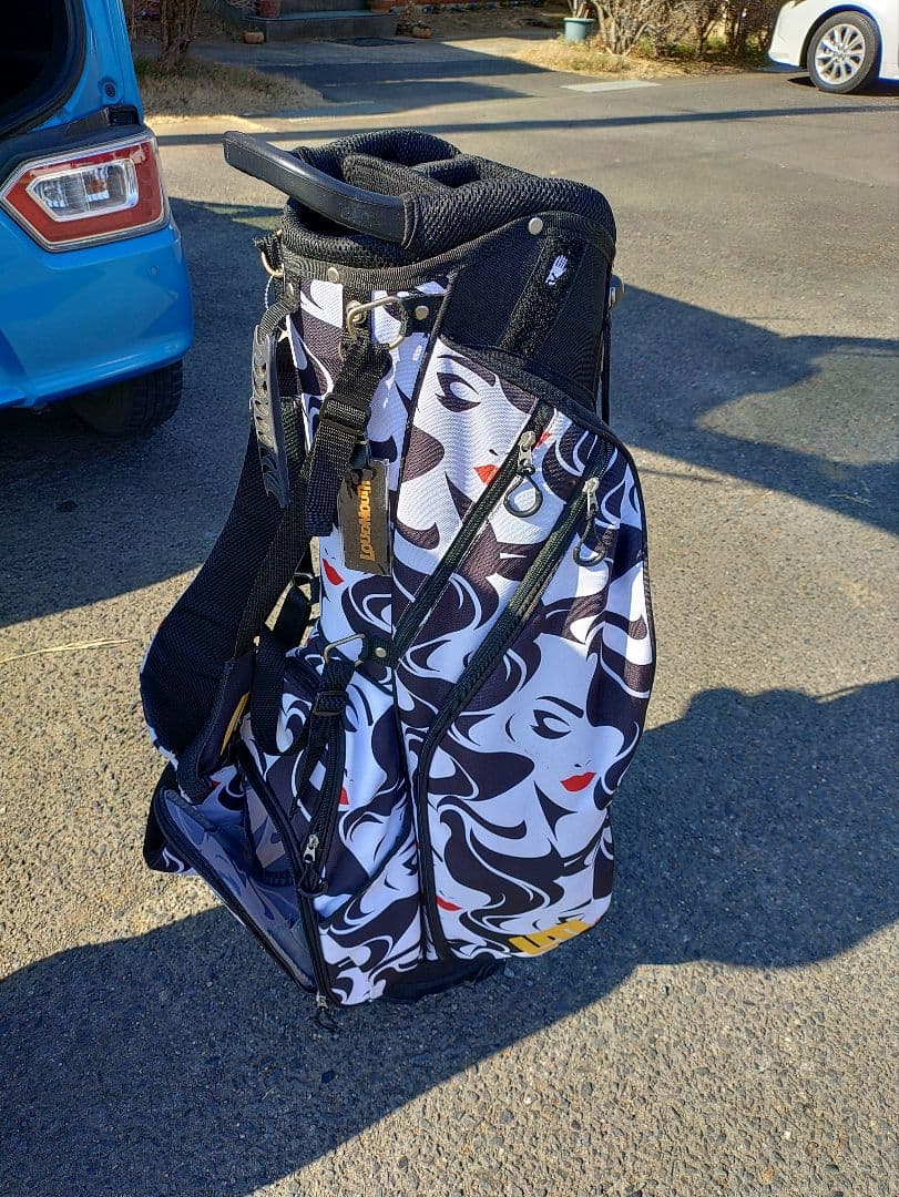 ラウドマウス【モナ】中古キャディバッグ　フードカバー破損
