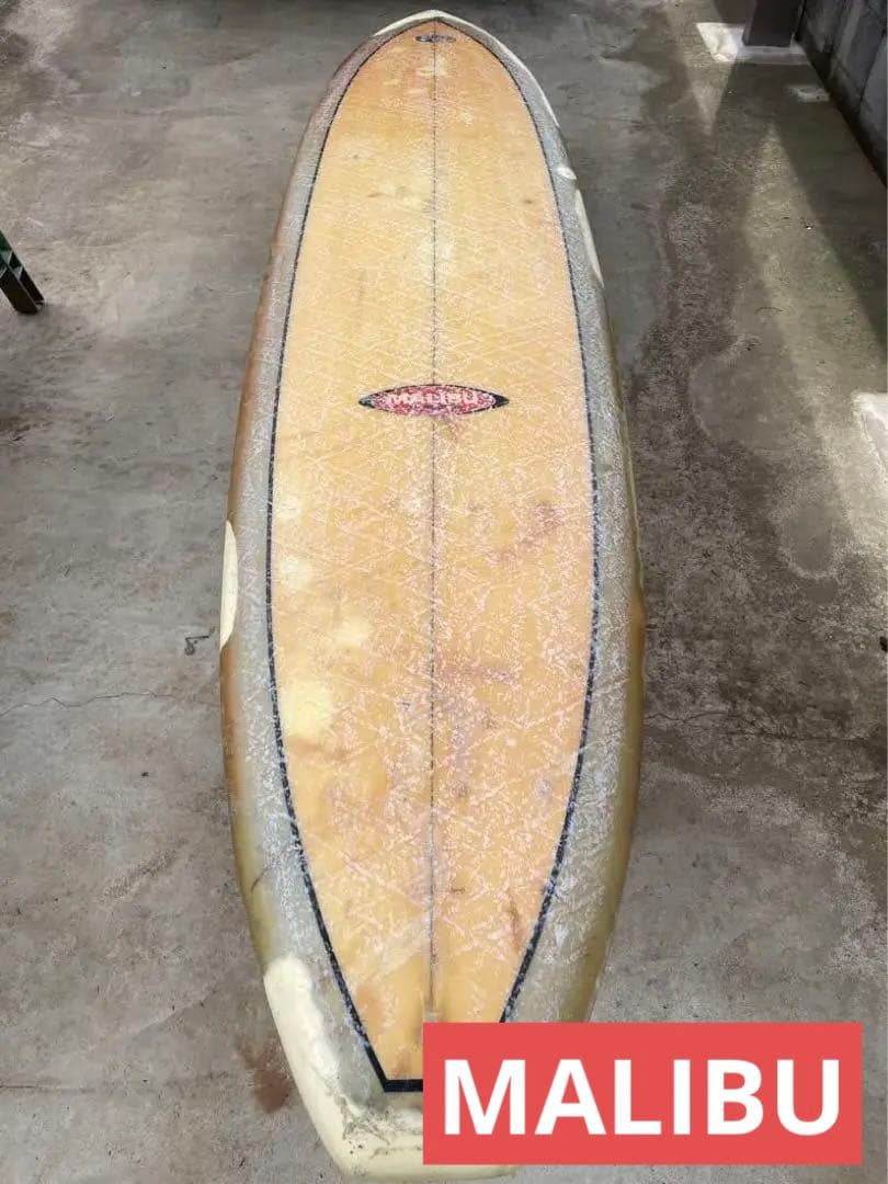 米沢　マリブサーフボード　スーパーミニ　 ミッドレングス シングル　8f