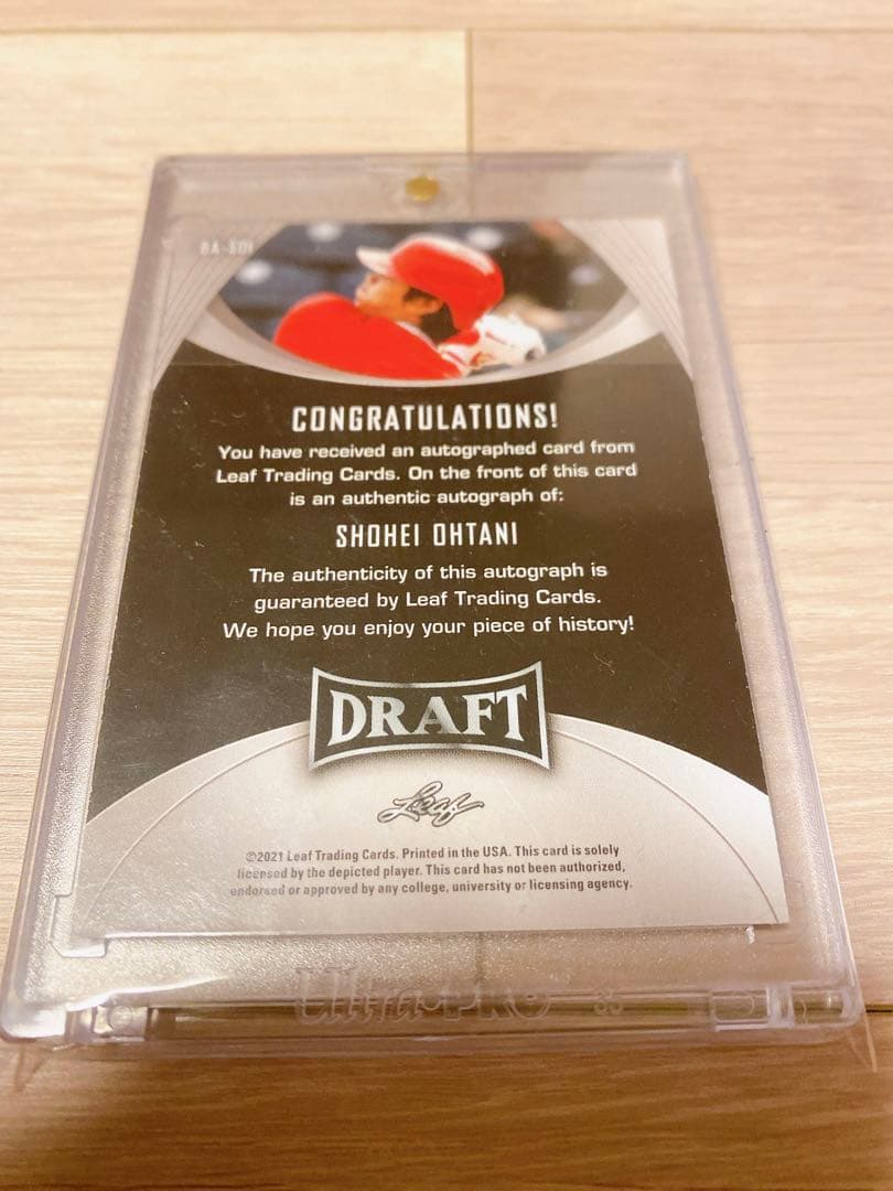 【50／50】本日3本！大谷翔平直筆サインカード　旧型サイン