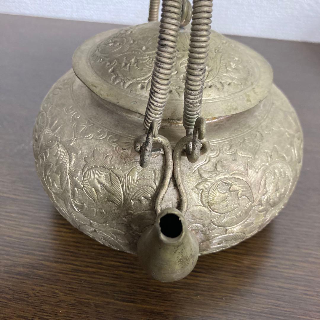 錫製アンティークポット