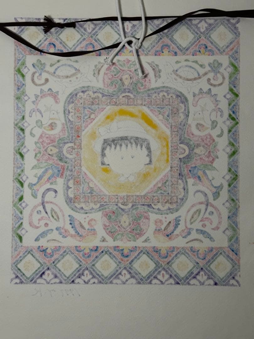 さくらももこ 肉筆 ペン画 アート 1997 額装　ちびまるこちゃん コジコジ