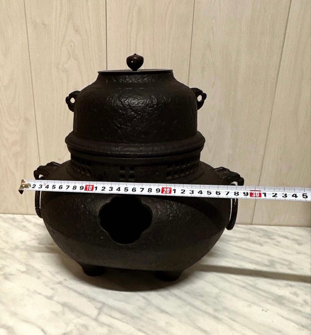 ［茶道具 鉄製 風炉茶釜］送料無料！