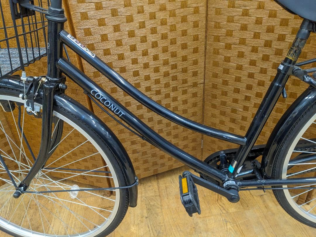 U053 普通自転車　26インチ　ブラック　シンプルタイプ