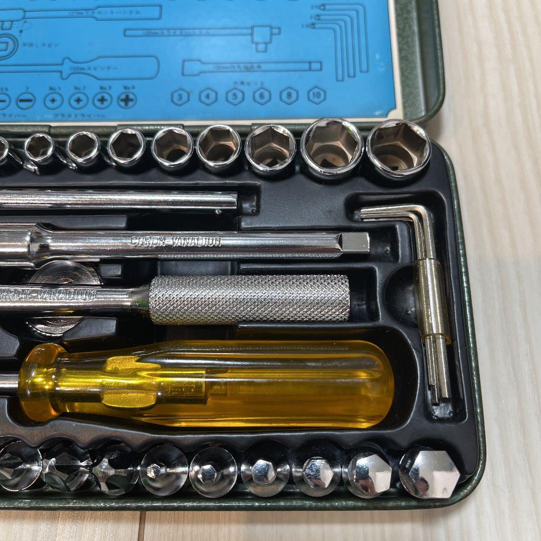 クロームバナジュウム鋼　六角ソケット・ビットドライバーセット