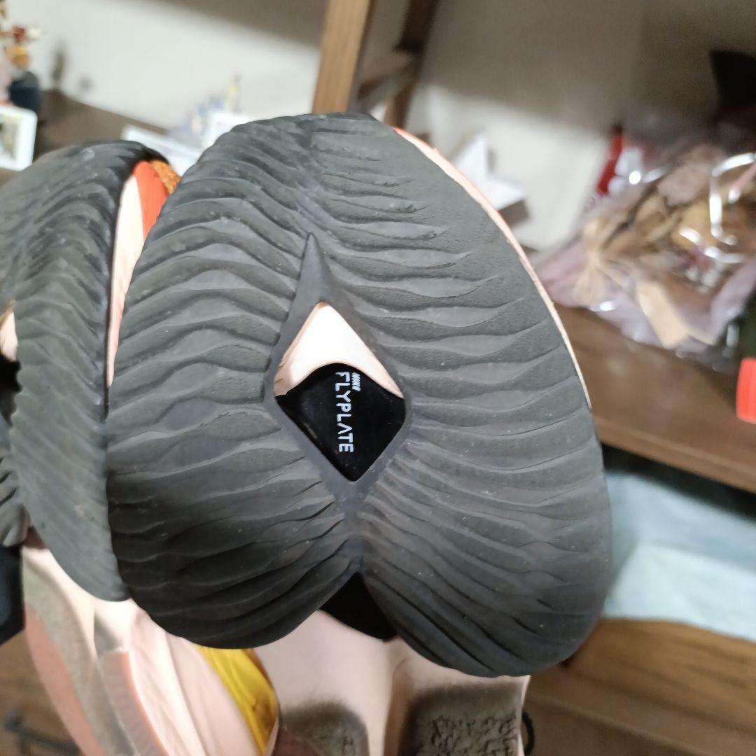 ナイキNIKE アルファフライネクスト% 27.5cmオレンジ×黒