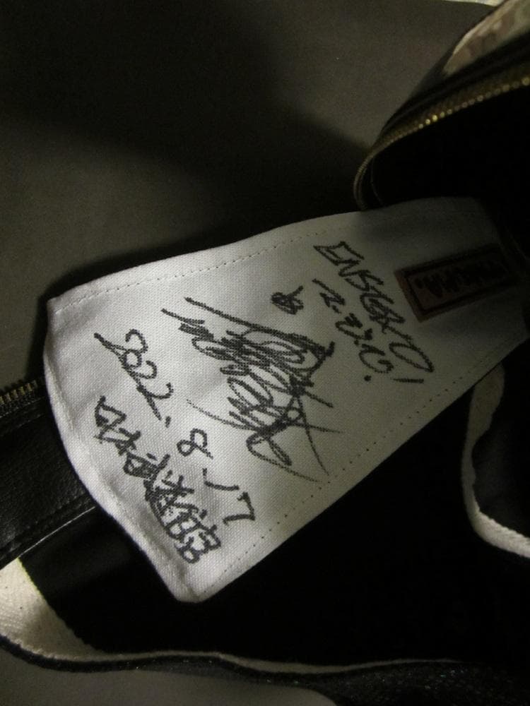 BUSHI 直筆サイン入り実着用オーバーマスク 証明写真付き/新日本プロレス