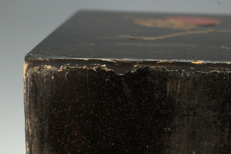 和楽器 果実 柿 蒔絵 時代 鼓箱(K-YC522)