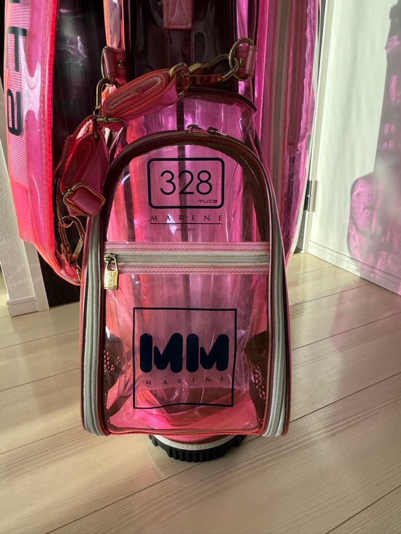 Muta marine ゴルフバッグ 328 クリアピンク エナメル