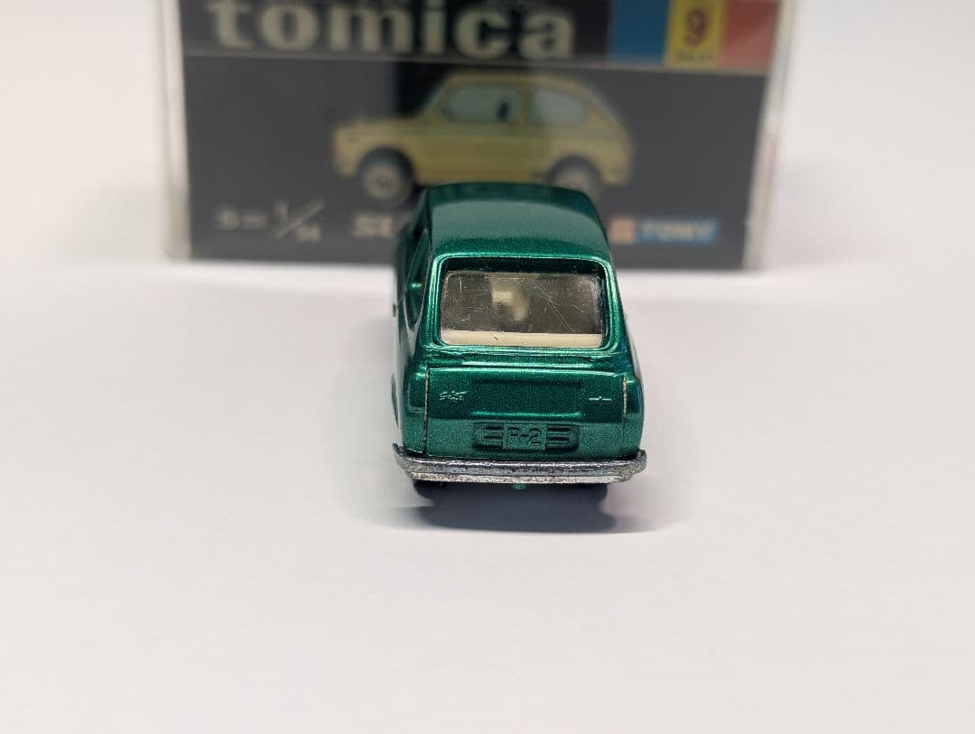 トミカ 9 スバル r2 アイボリーシート 黒箱 日本製 箱おまけ