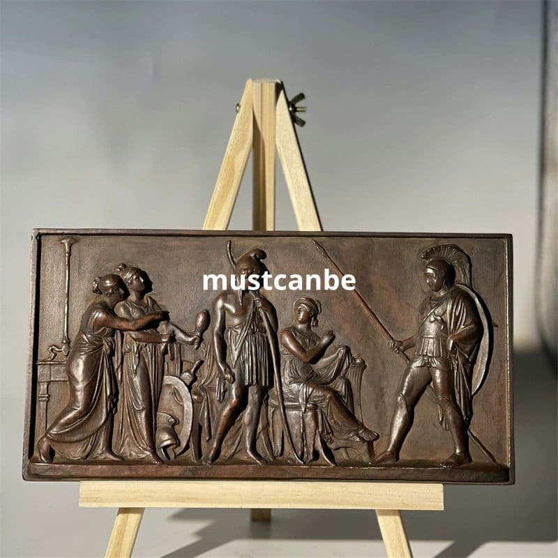 レリーフ芸術ギリシャローマ題材人物家庭装飾歴史美術教具 装飾品 現代工芸品 置物