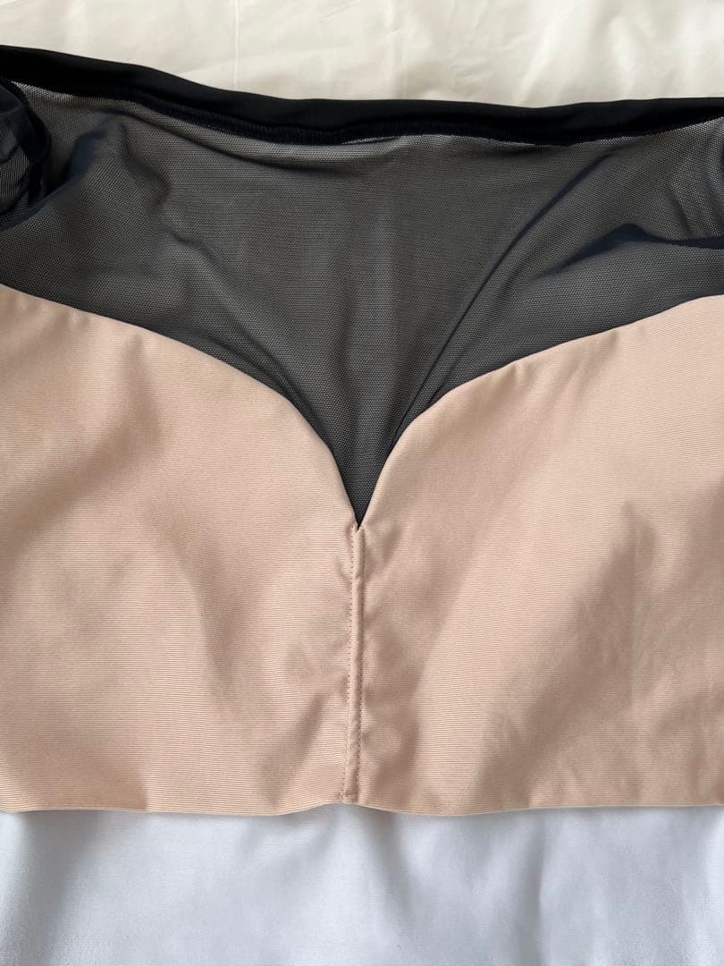 stina 花柄レオタード 長袖 メッシュ