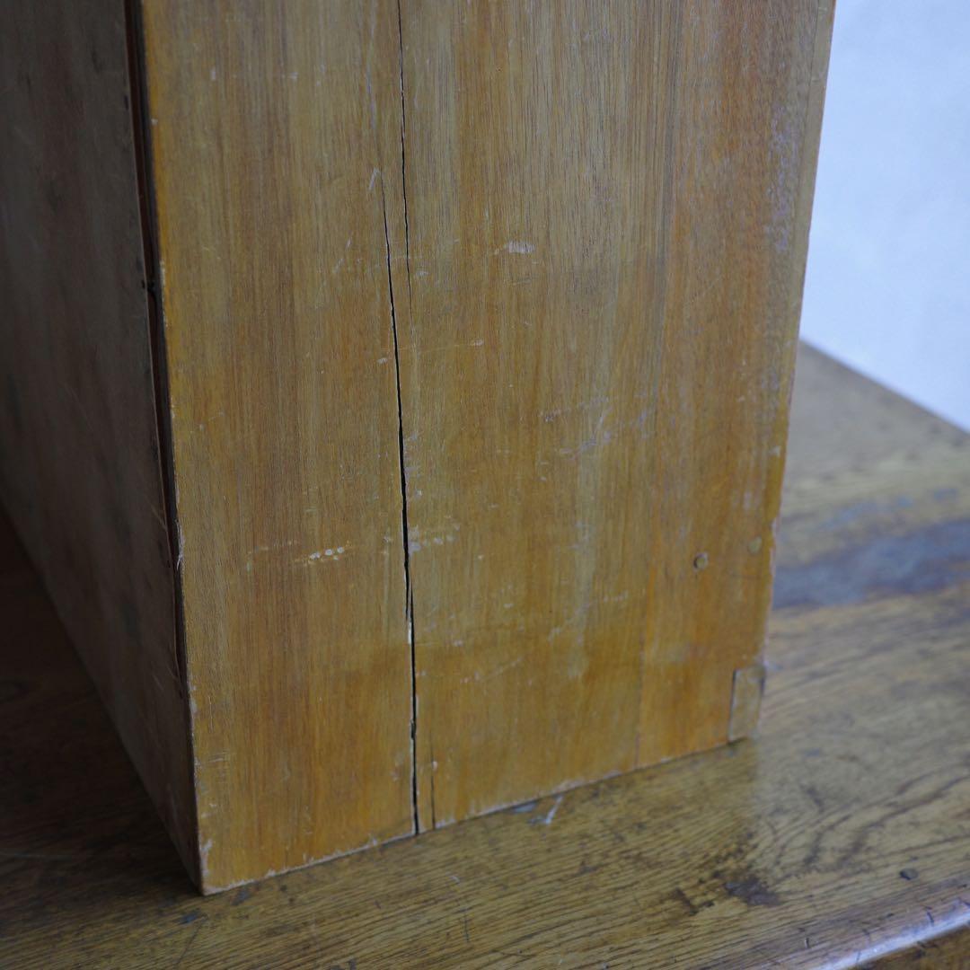 古家具　古いレトロなカルテ棚　レターラック