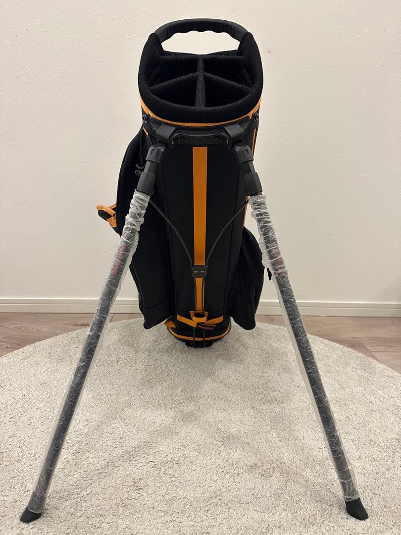 BRIEFING スタンドゴルフバッグ 黒とオレンジ