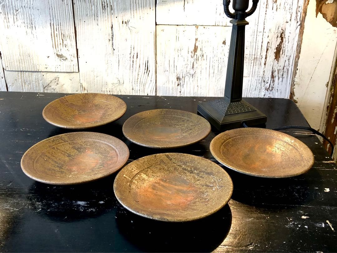 ◆398◆藤原和　備前焼皿2枚