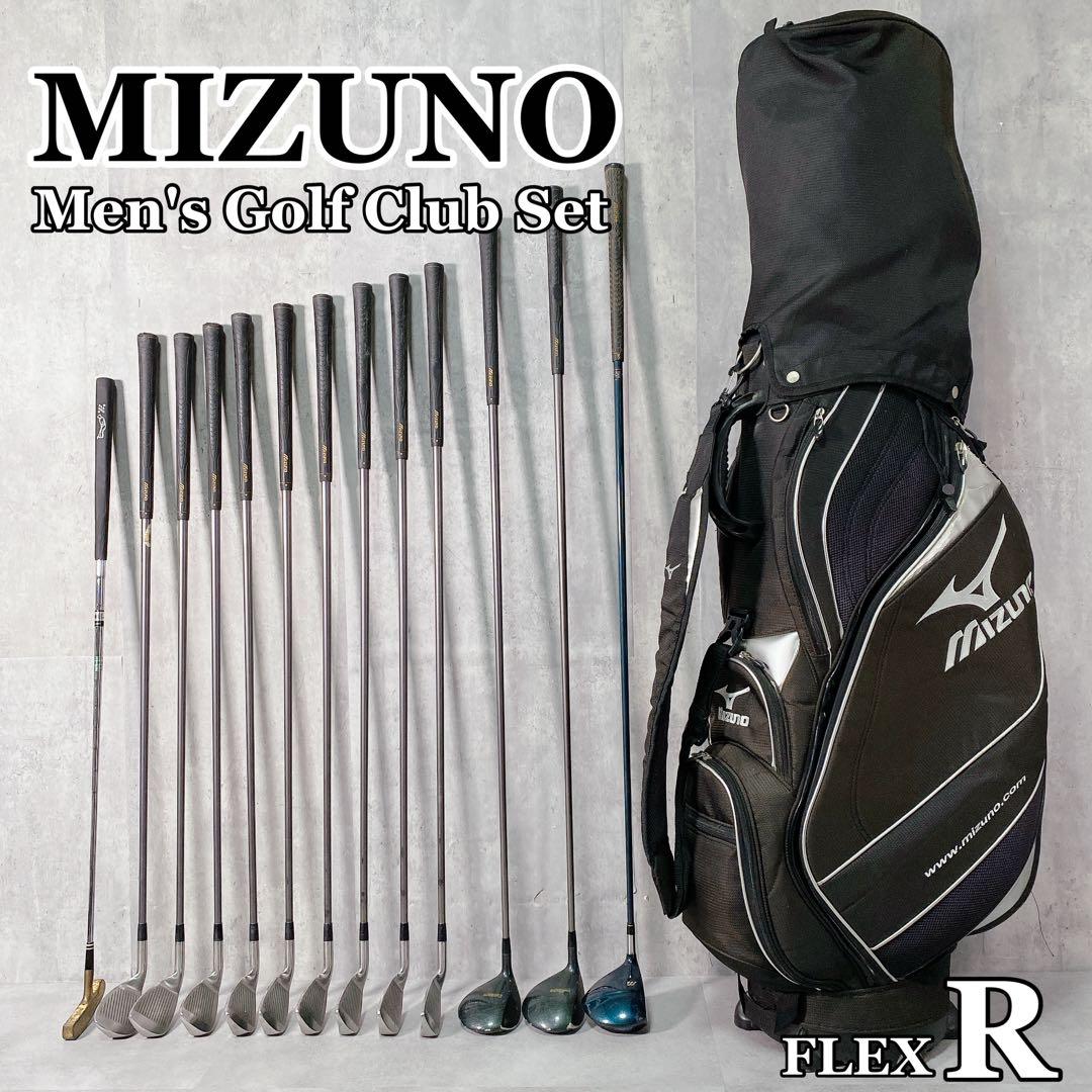 T104 ミズノ ゴルフクラブ メンズ フルセット 黒 初心者 入門 ビギナー