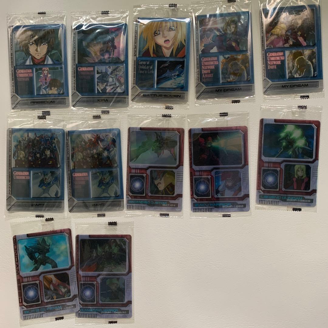 ガンダム　ウエハース　カード　森永　カガリ　ラクス　d