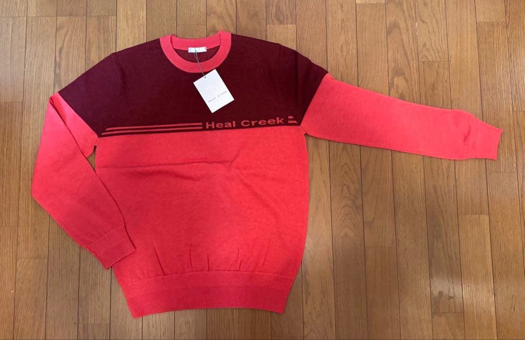 Heal Creek セーター サイズ50 赤/ワインレッド