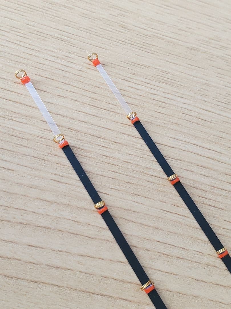 バリバス ワカサギ穂先MAX３２２HRX　延長アダプター７０㎜２本セット