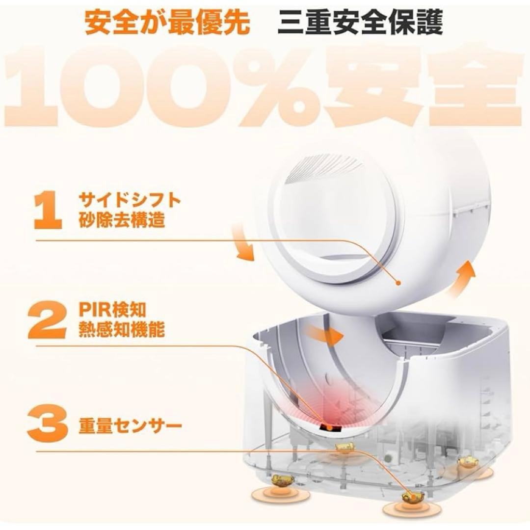 新品 自動猫トイレ Pro AI搭載センサー UVライト 自動清掃 多頭飼い対応
