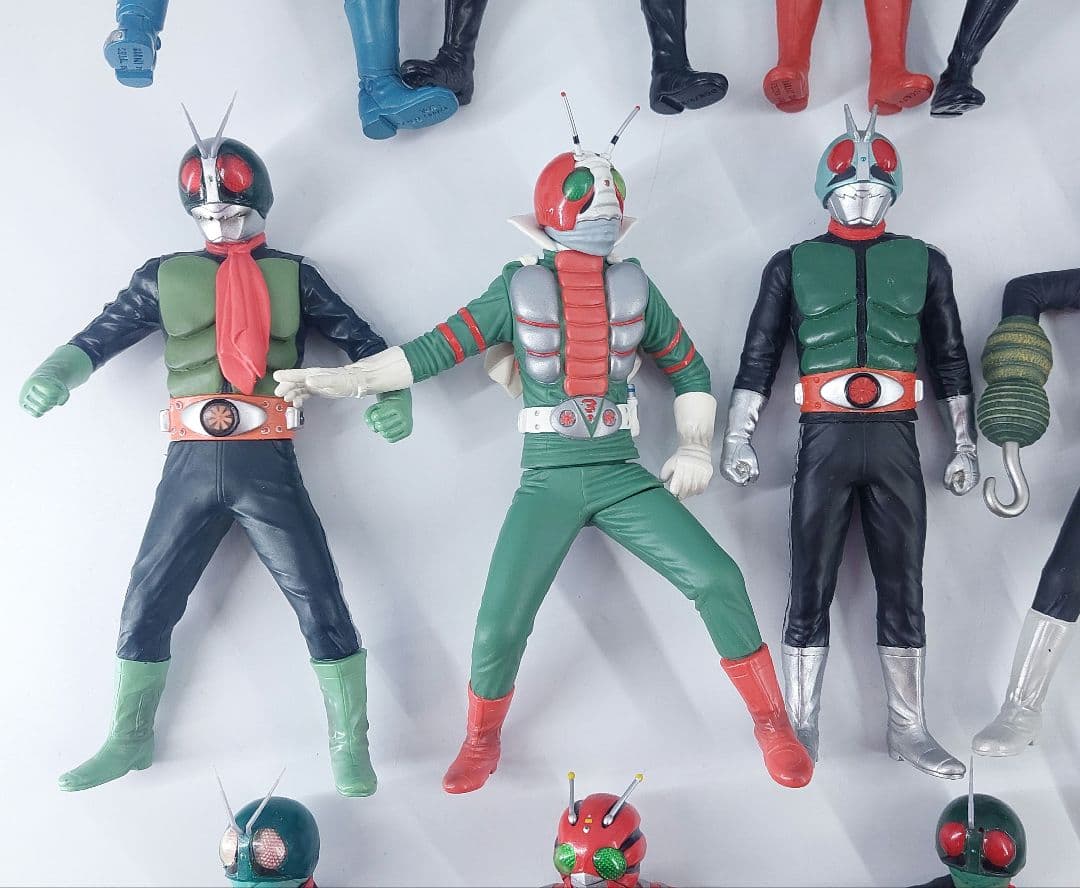 バンダイ ソフビ魂 14点セット 約17cm ソフビ フィギュア 現状品