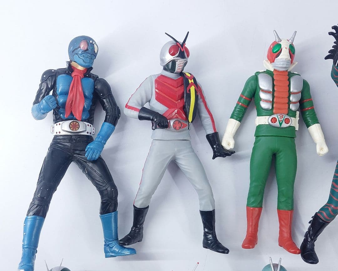 バンダイ ソフビ魂 14点セット 約17cm ソフビ フィギュア 現状品