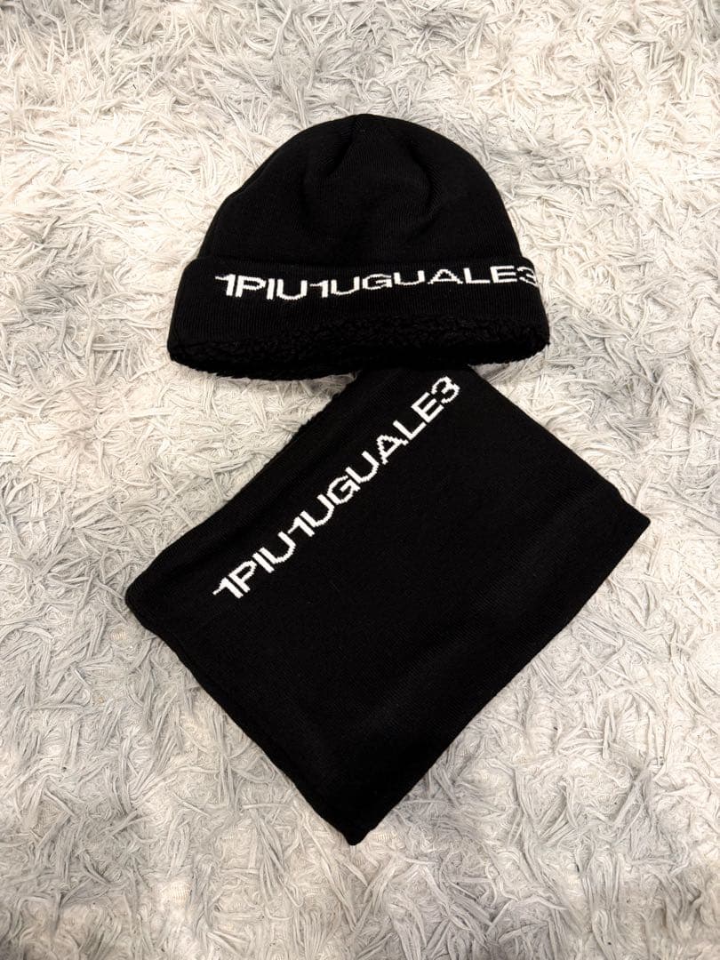 1PIU1UGUALE3 GOLF ニットキャップ ネックウォーマー セット