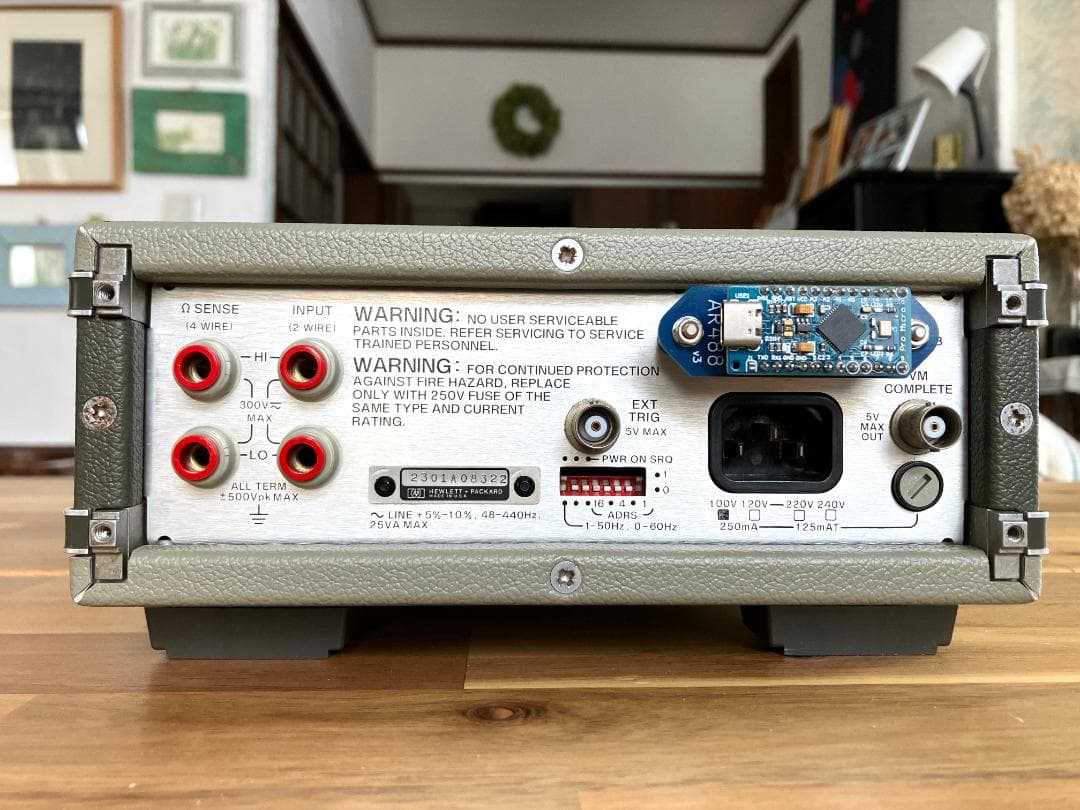 HP 3478A (5-1/2) GPIB Interface AR488付