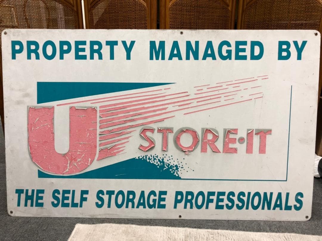 値下げしました！アメリカ標識看板　店舗「U-STORE-IT」