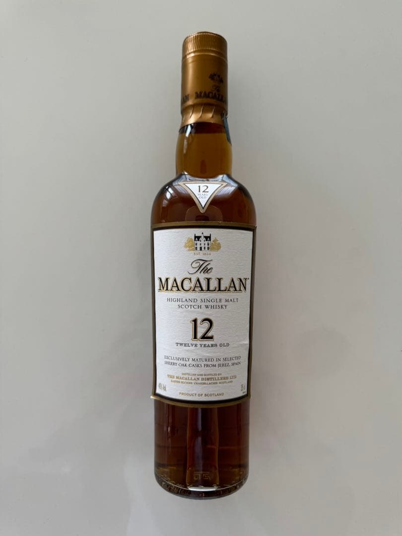 新品未開封　ザ・マッカラン12年　シェリーオークカスク　旧ハーフボトル