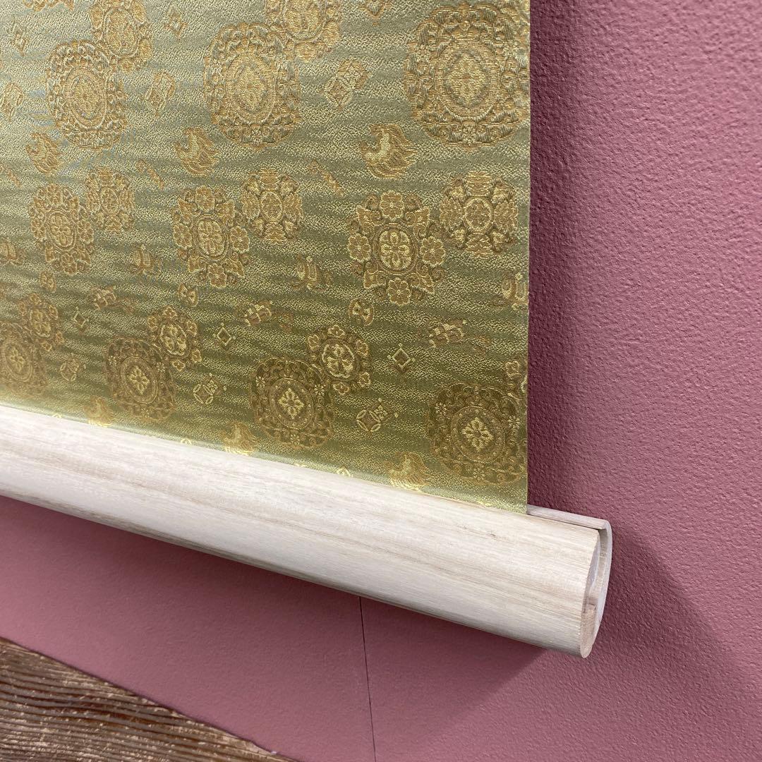 美品 掛け軸 広森雄仁作 夫婦鯉の滝登り図 共箱 太巻き付 縁起物 美術年鑑掲載