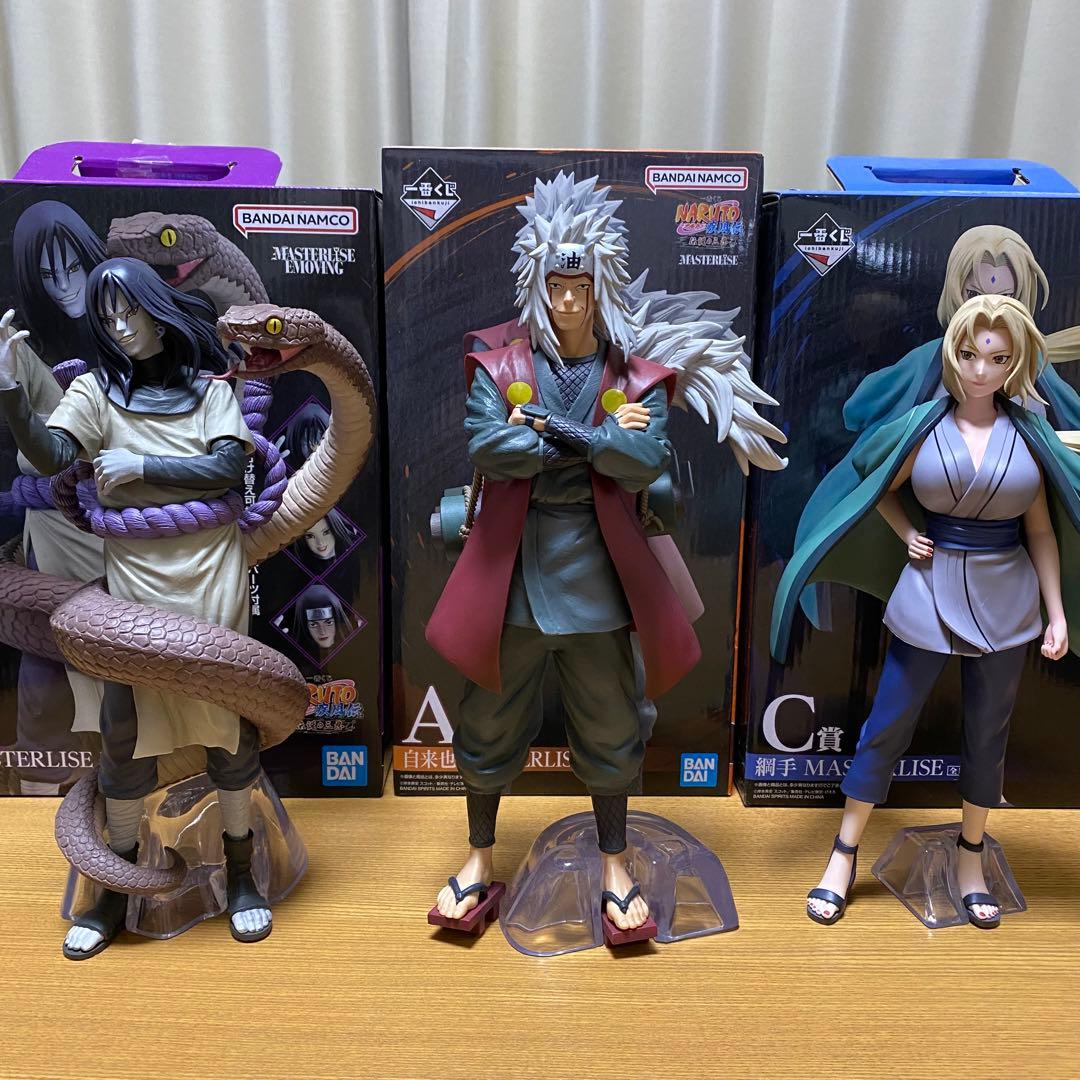 一番くじ　ナルト　伝説の三忍　A B C賞セット　フィギュア