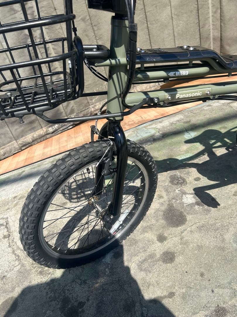 No.391 Panasonic電動自転車INTER3 整備済み内3速20インチ